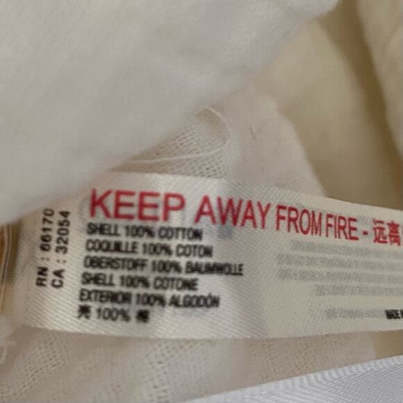 Saturday Sunday By Anthropologie Cream Gauzy Overalls Tie Shoulder size medium - Picture 10 of 10